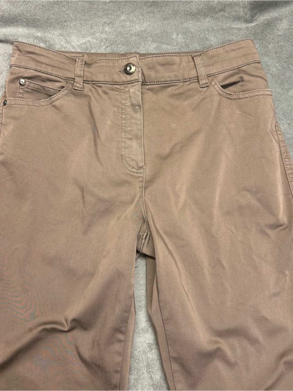 Olsen MONA Slim Boot Cut Pants in Taupe